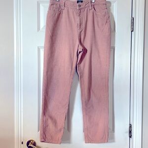 BDG from Urban Outfitters pink corduroy mom jeans/pants,high rise, like new!